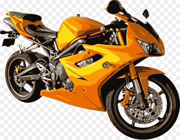 Мотоцикл на прозрачном фоне