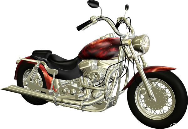 Байк на прозрачном фоне