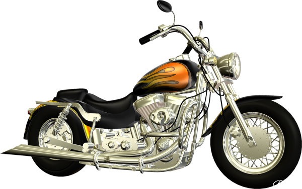 Байк на прозрачном фоне