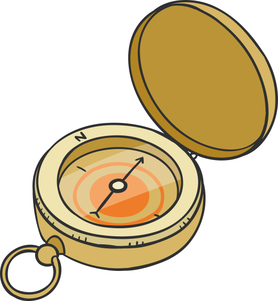 Компас мультяшный