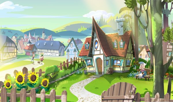 Мультяшный городок