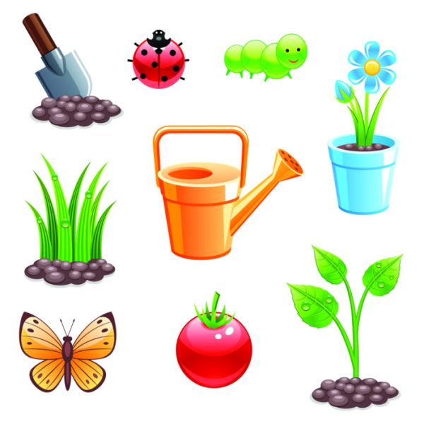 Наклейки для огорода на подоконнике