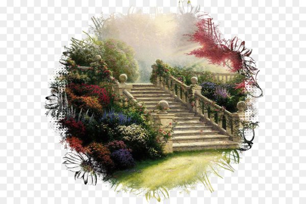 Ландшафт на прозрачном фоне