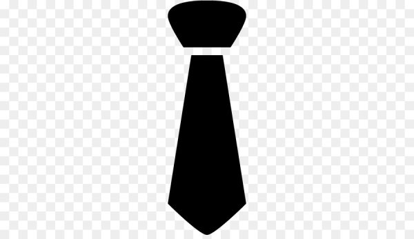 Галстук нарисованный черный