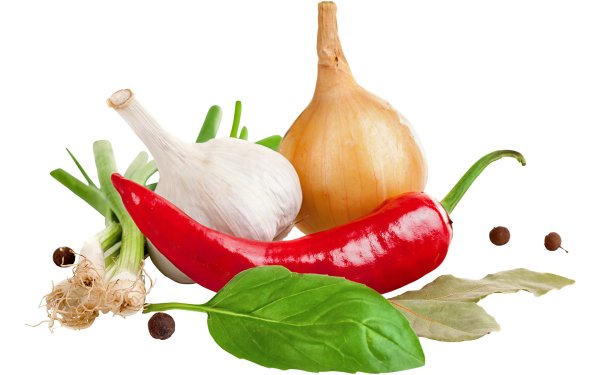 Пряности на прозрачном фоне