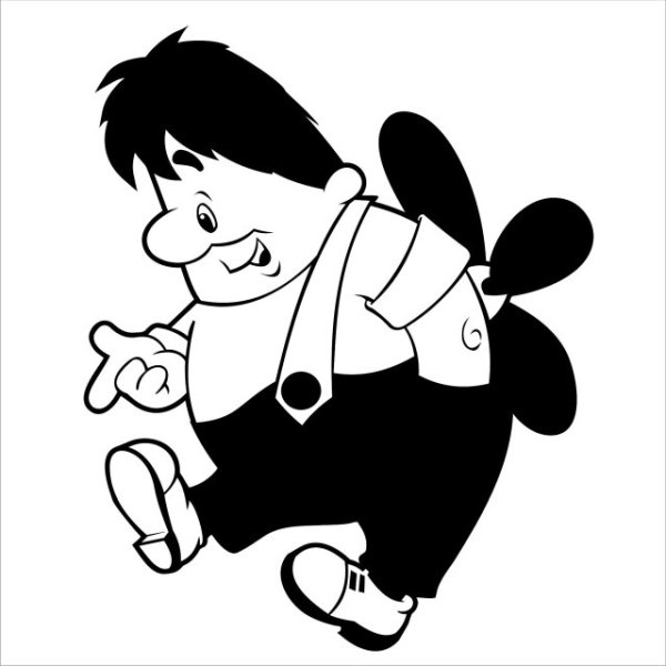 Карлсон трафарет