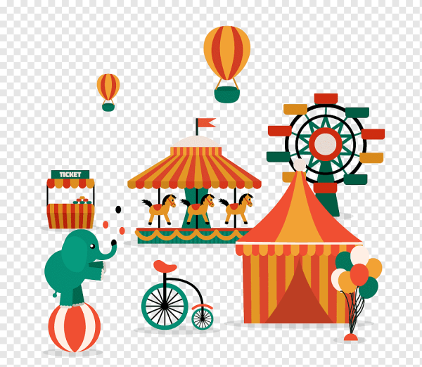 Цирковые животные вектор