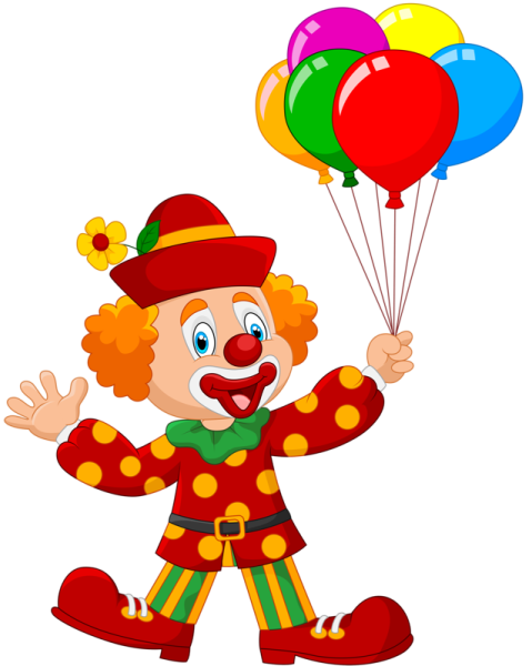 Клоун мультяшный