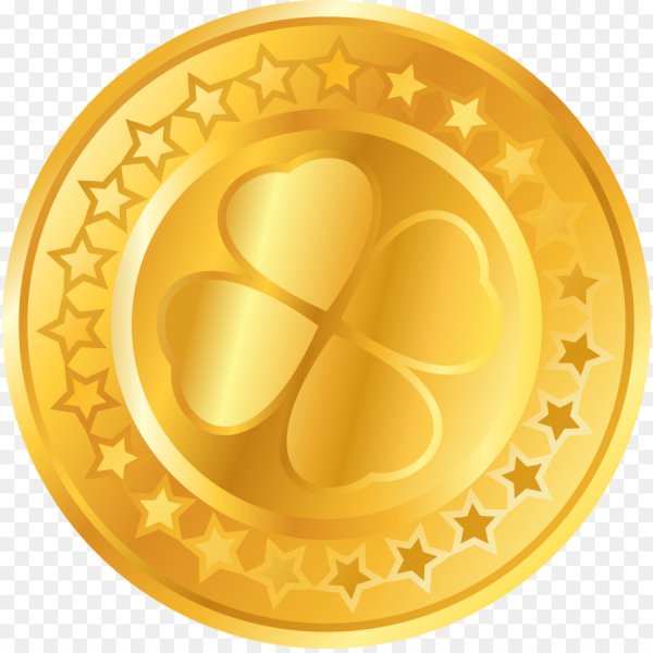 Монетки на прозрачном фоне