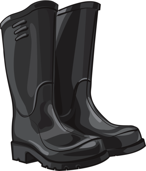Сапоги на прозрачном фоне