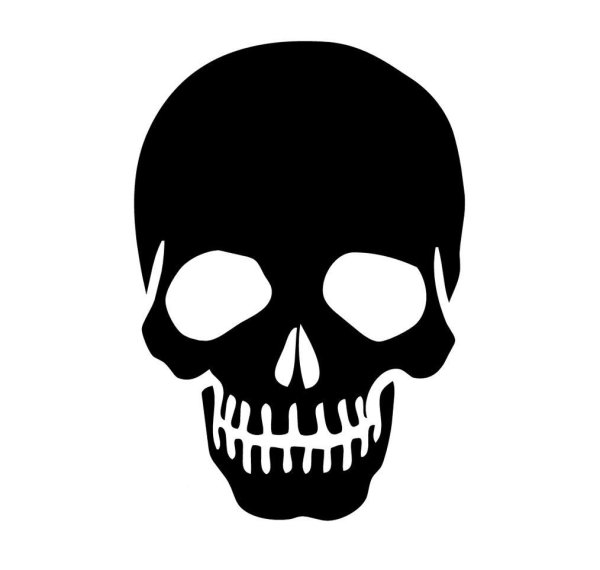 Череп силуэт