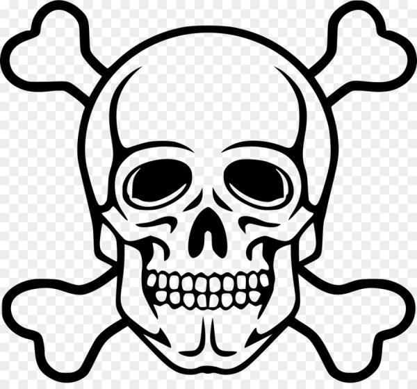 Череп на прозрачном фоне