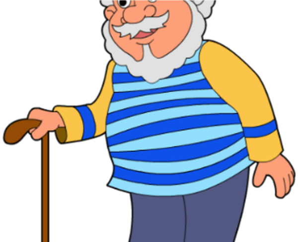 Дедушка мультяшный