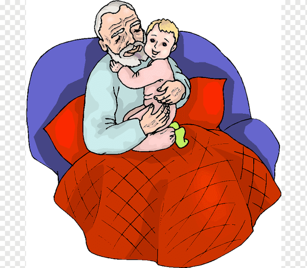 Рисунок дедушки и внука