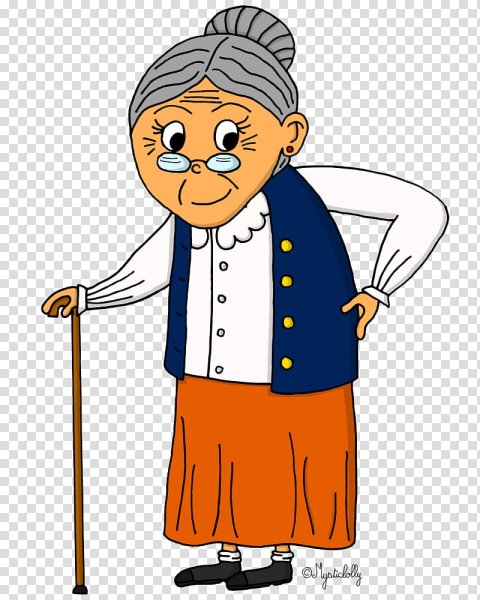 Нарисовать бабушку