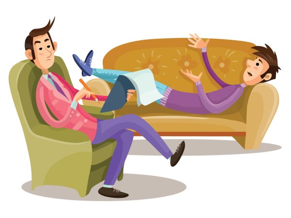 Психолог нарисованный