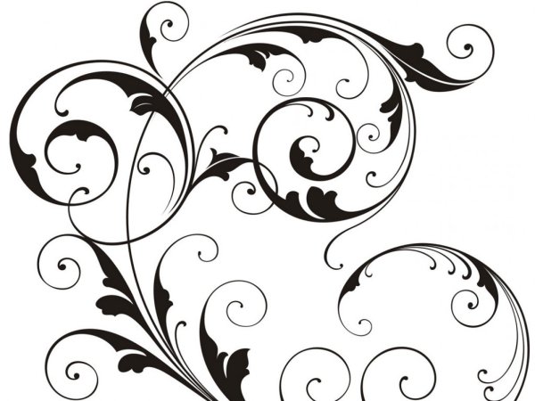 Орнамент завитки