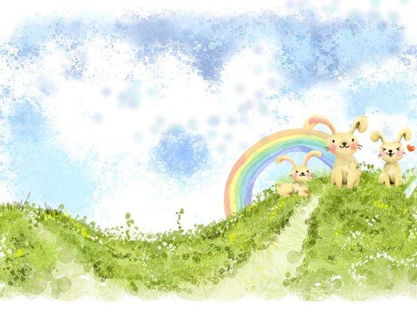 Светлый сказочный фон