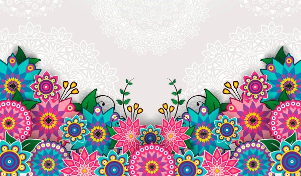 Векторный цветочный фон