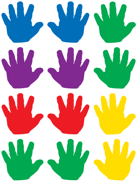 Детские цветные ладошки
