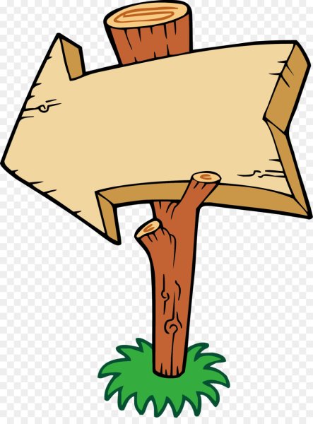 Деревянная стрелка указатель