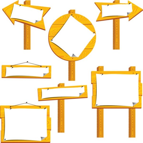 Деревянная табличка указатель