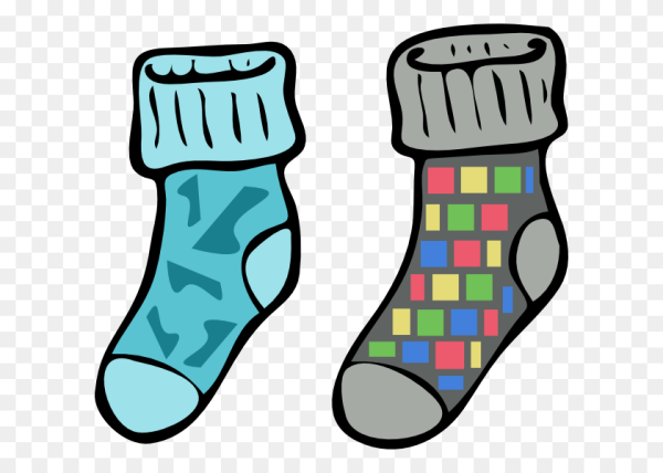 Разноцветные носки детские