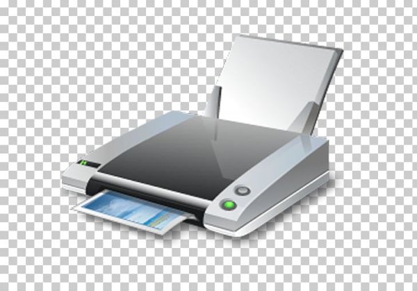 Компьютер и принтер клипарт