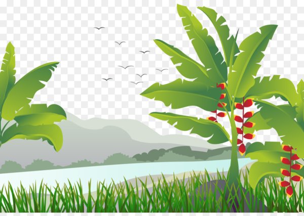 Тропические кусты вектор