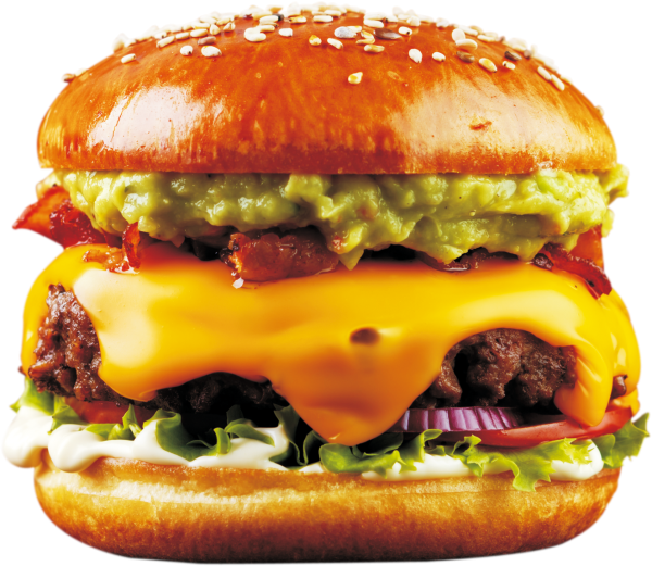 Гамбургер на прозрачном фоне