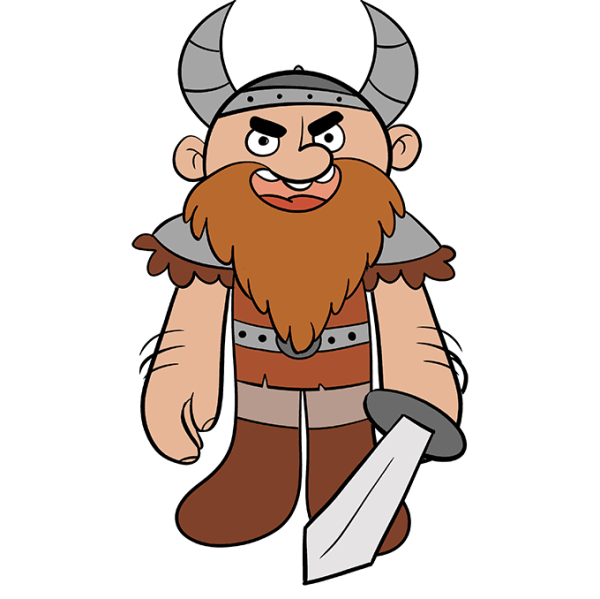 Викинг на прозрачном фоне