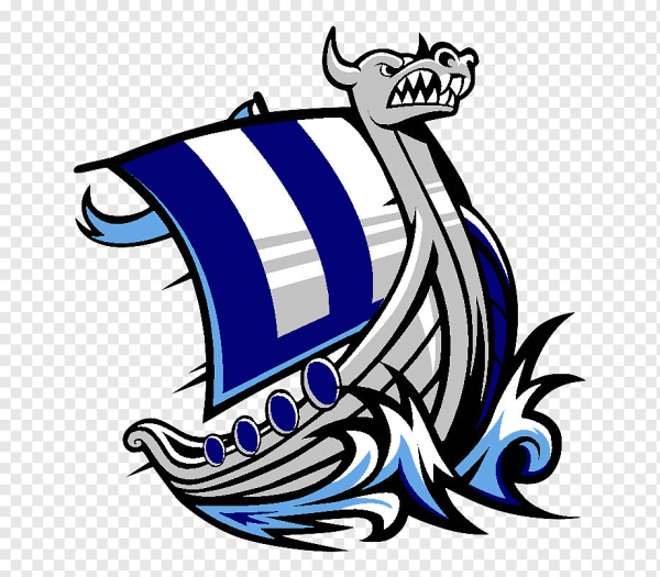 Драккар викингов вектор