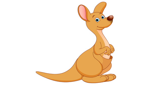 Кенгуренок мультяшный