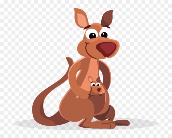 Кенгуру мультяшный