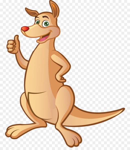 Кенгуру мультяшная