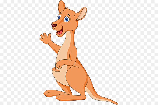 Кенгуренок мультяшный