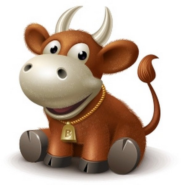 Бык мультяшный добрый