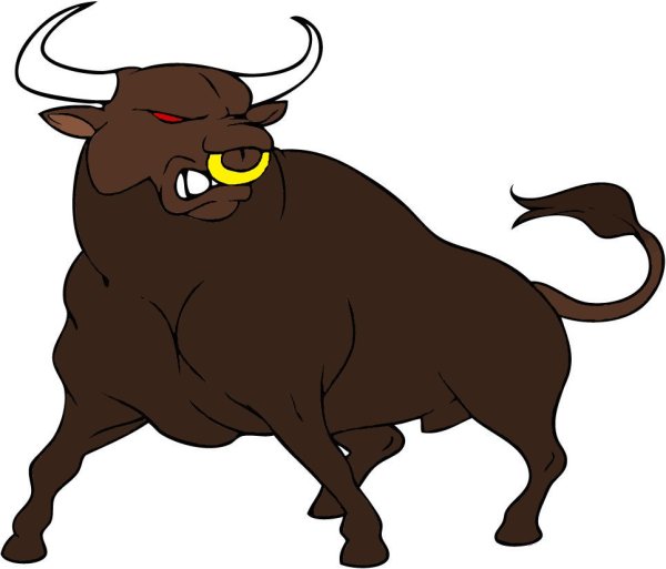 Бык мультяшный