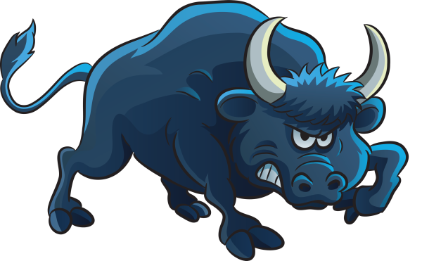 Синий бык символ