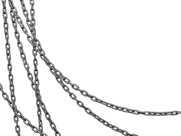 Цепь свисает