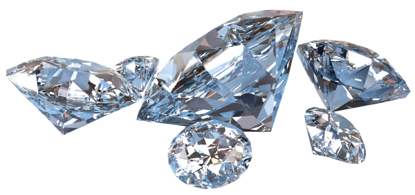 Бриллиант на прозрачном фоне