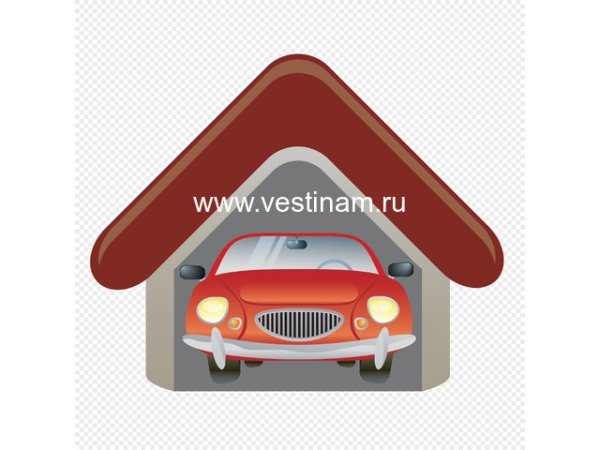 Гараж на прозрачном фоне