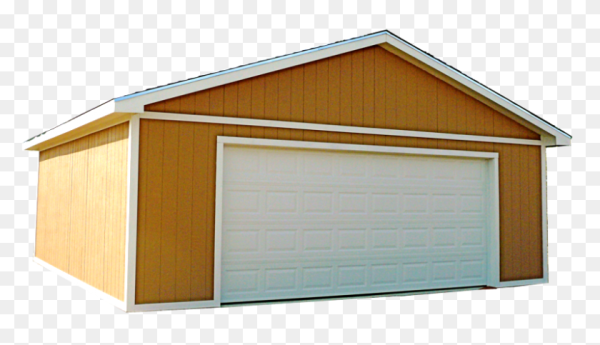 Гараж на белом фоне