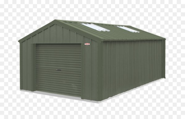 Металлический гараж без фона