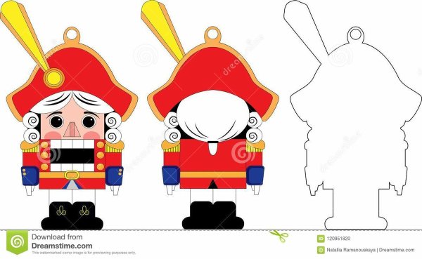 Щелкунчик трафарет