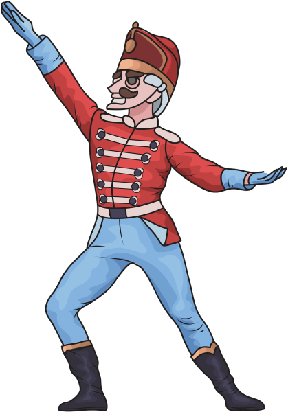 Щелкунчик клипарт на прозрачном фоне