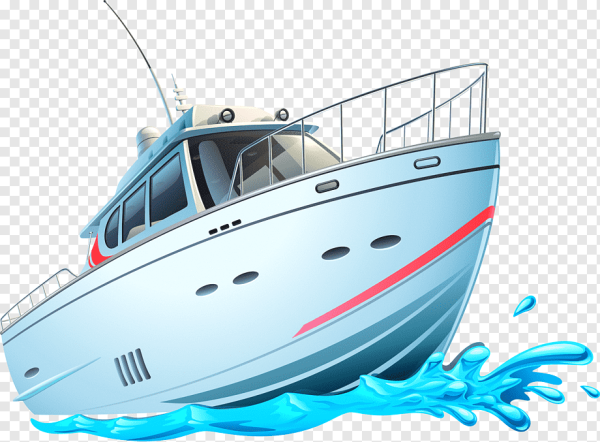 Катер мультяшный