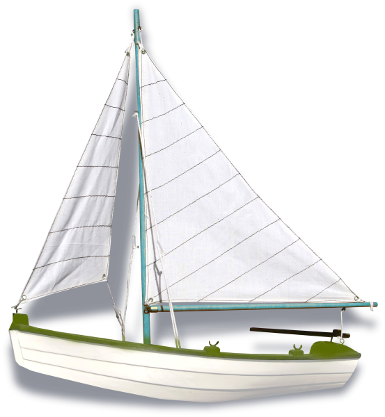 Яхта на белом фоне