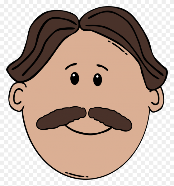 Мультяшное лицо с бородой