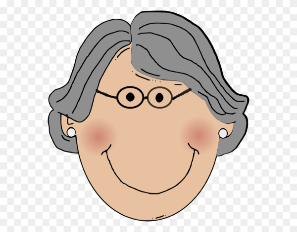 Нарисовать лицо бабушки